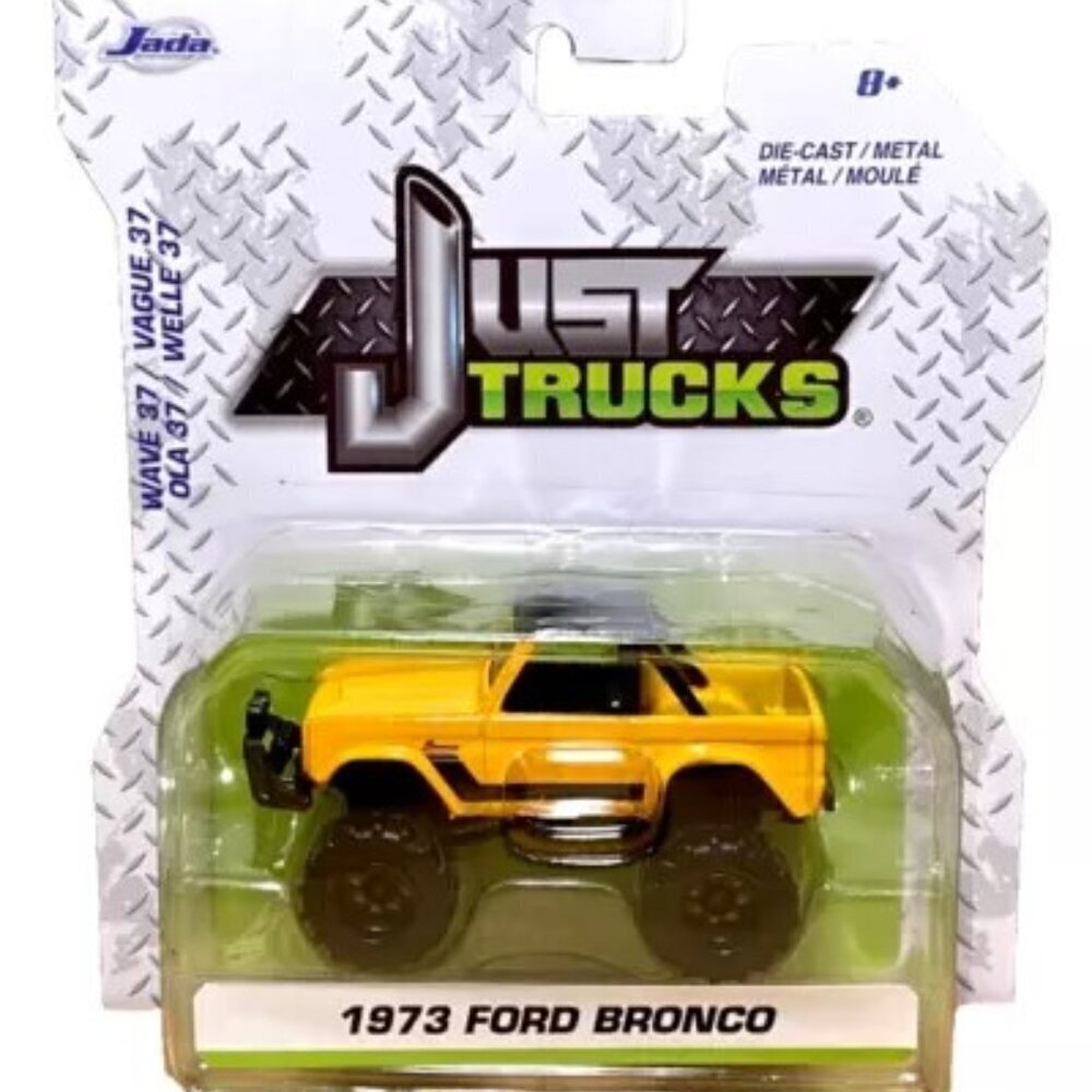 Jada Just Trucks 1973 Ford Bronco Yellow‎ Die-cast Metal HTF Wave 37 NIP 2022